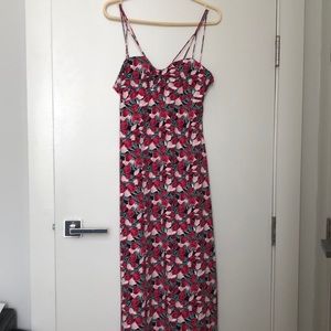Fashion Union strappy floral midi dress